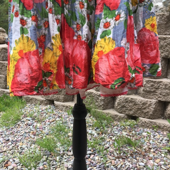 Anthropologie Carnation Lily Lily Rose Tube Top Floral Print Dress - Picture 7 of 15